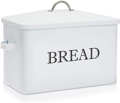 large metal bread box full size loaves|best airtight bread container.